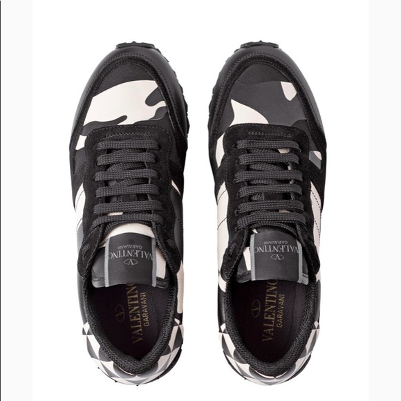 valentino rock runners white